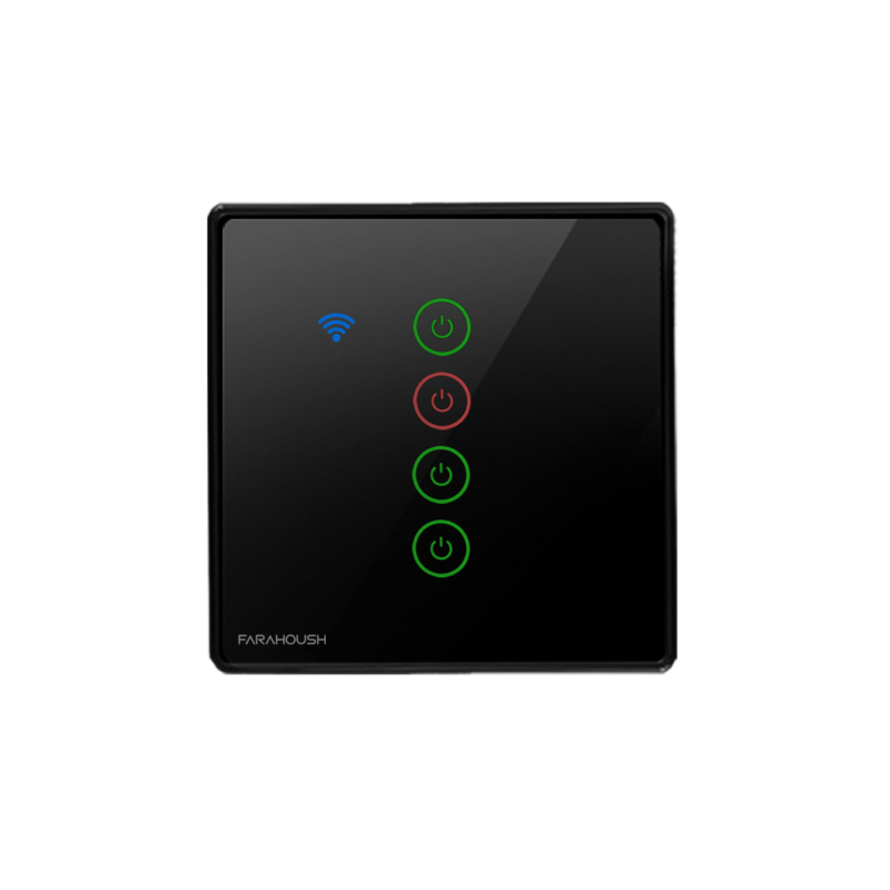 کلید لمسی 4 پل WIFI+RF