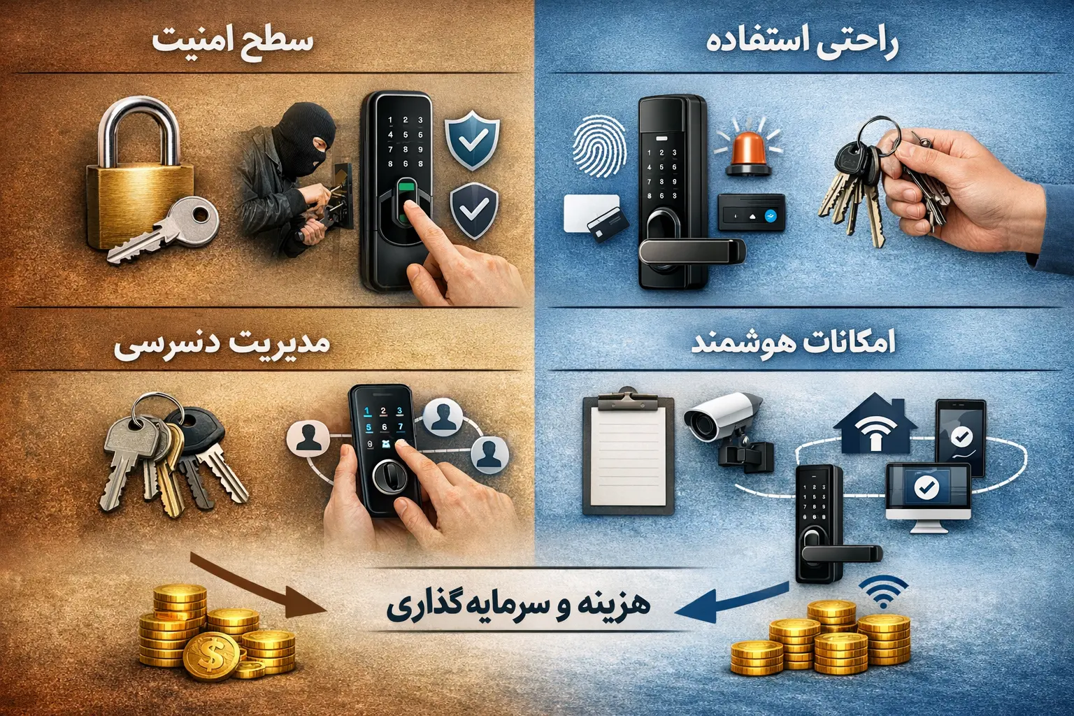 مزایای استفاده از قفل هوشمند